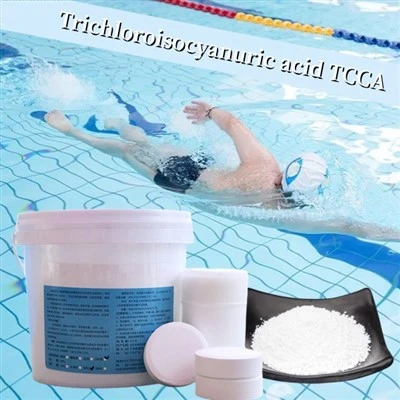 90% TCCA 200g tablete u prahu u granulama koje se koriste za dezinfekciju vode, uklanjanje algi i gljivica