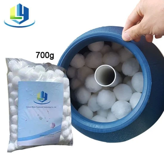 700g Pool Filter Balls Eco-Friendly Fiber Filter Media For Swimming Pool Sand Filters
