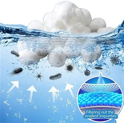 Loptice Filtarski medij Pool Filter kugla povratno ispiranje 700g 100% poliester Filter kuglice Vlakna